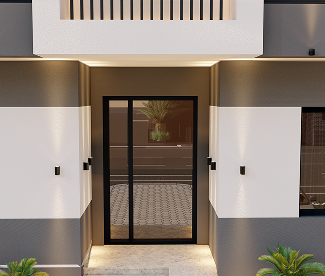 Main entrances with smart entry